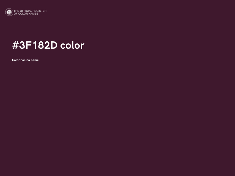 #3F182D color image