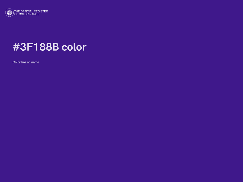 #3F188B color image