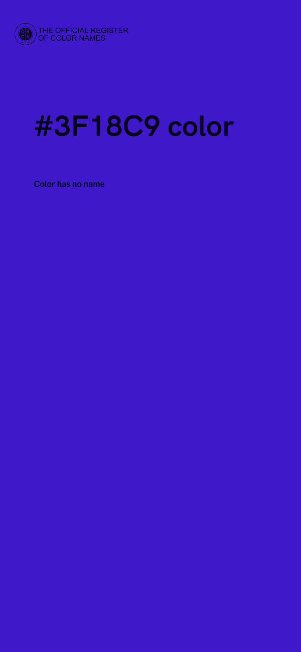 #3F18C9 color image