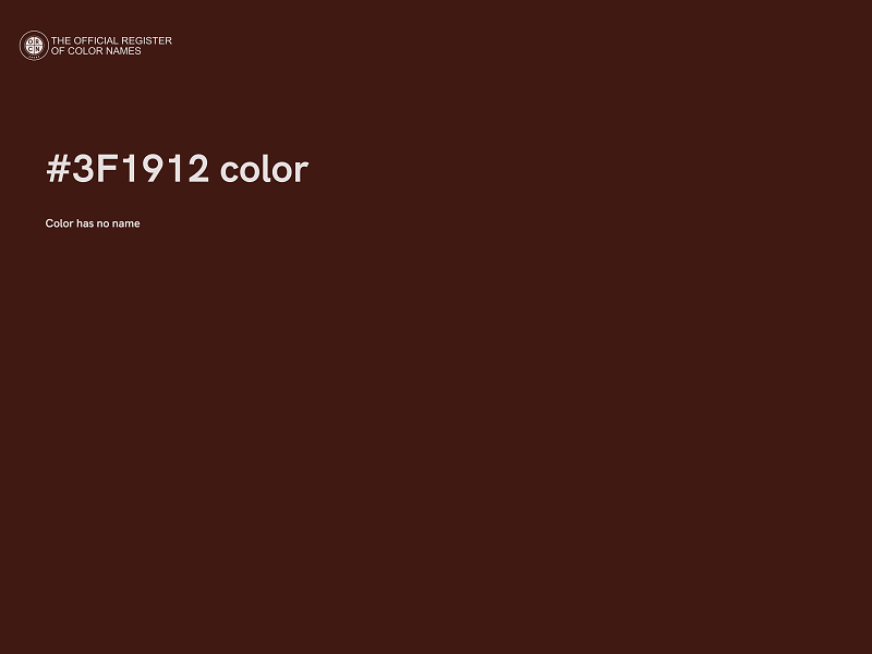 #3F1912 color image