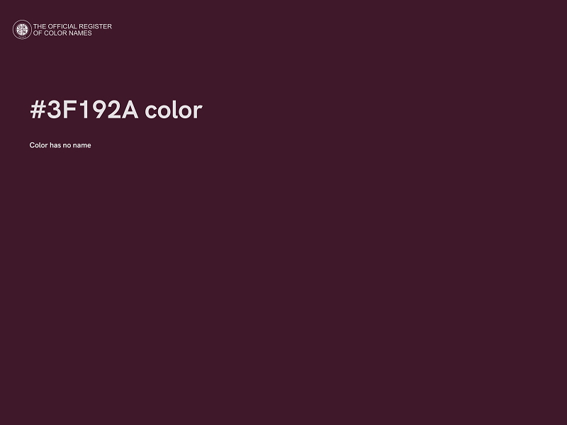 #3F192A color image