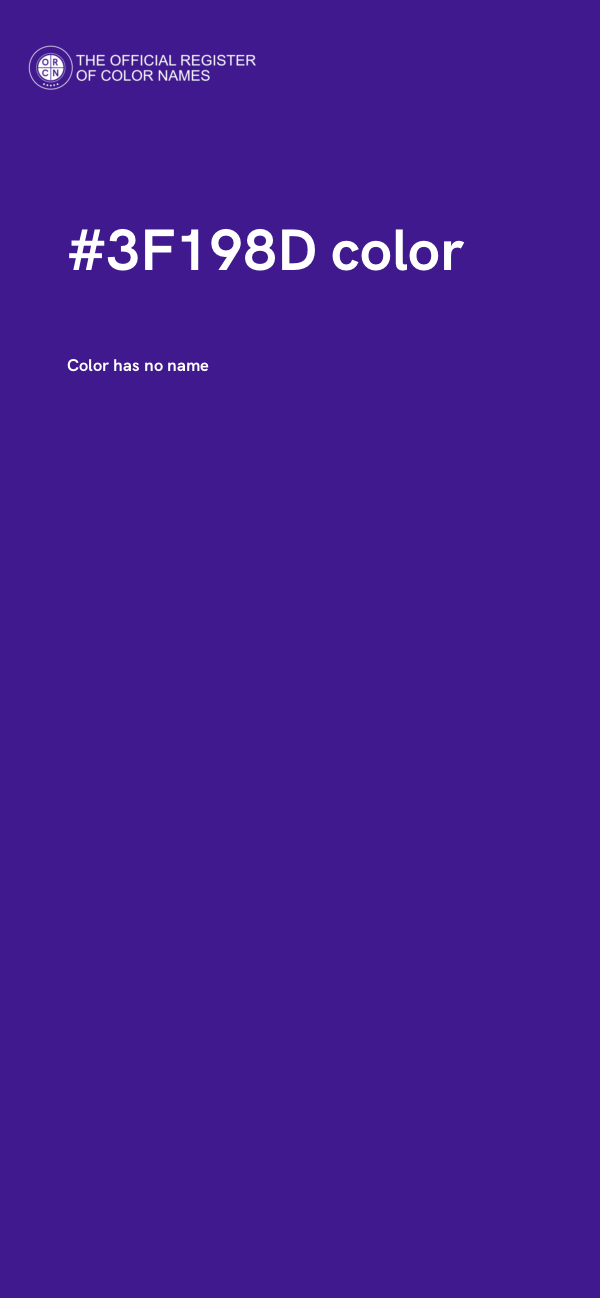 #3F198D color image