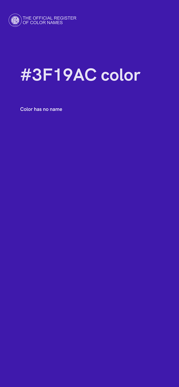 #3F19AC color image