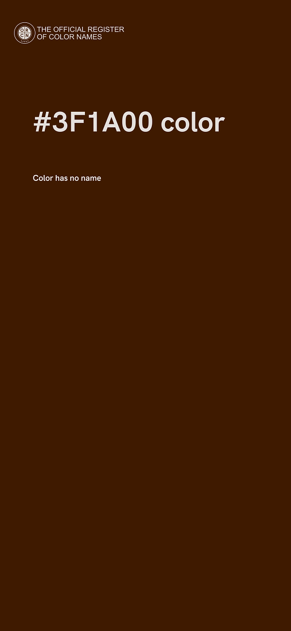 #3F1A00 color image