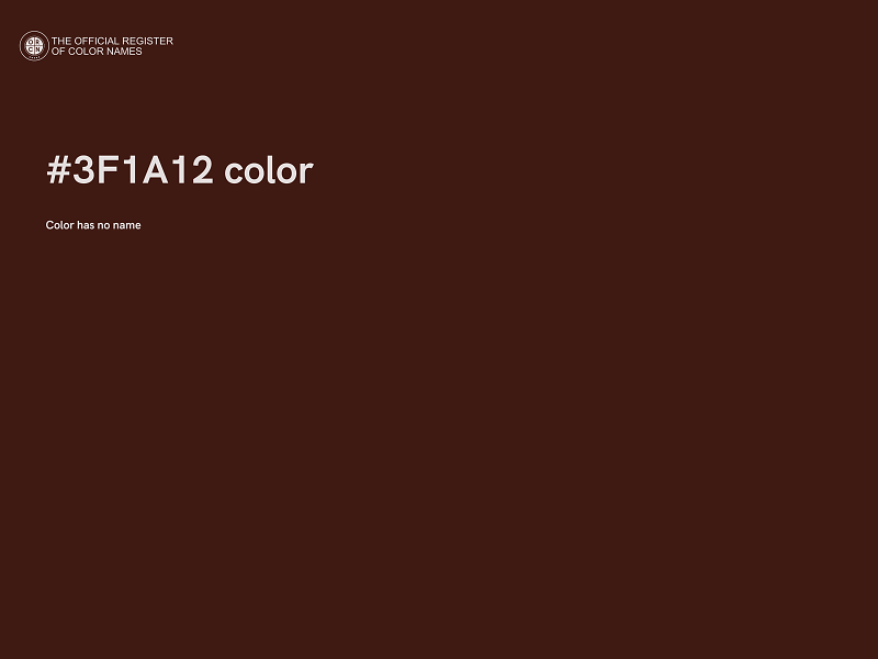 #3F1A12 color image