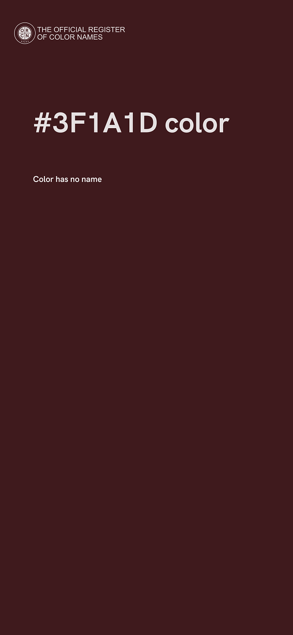 #3F1A1D color image