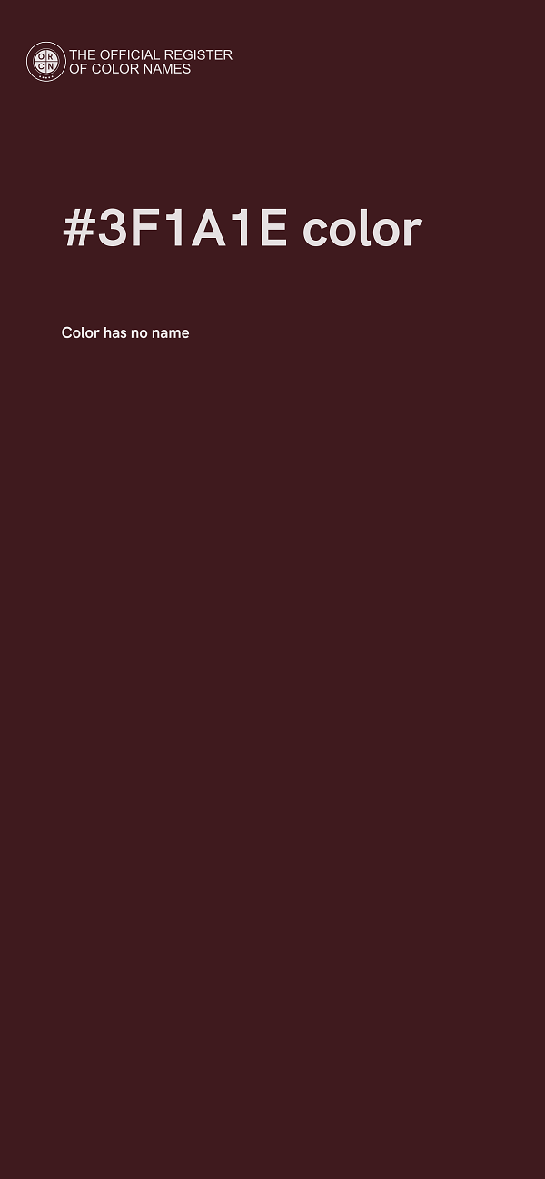 #3F1A1E color image