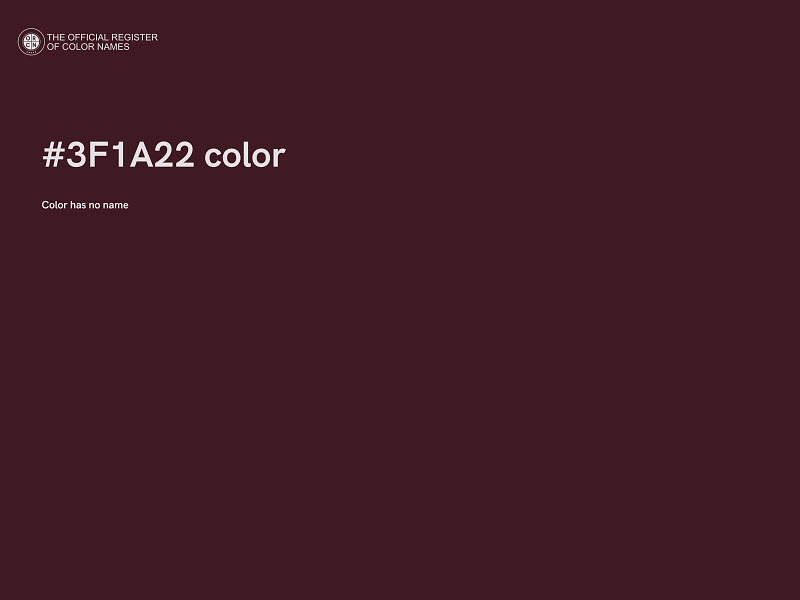 #3F1A22 color image