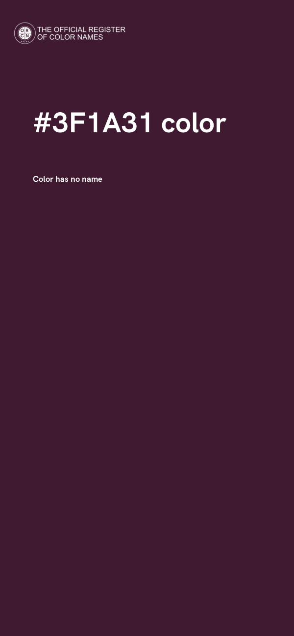 #3F1A31 color image