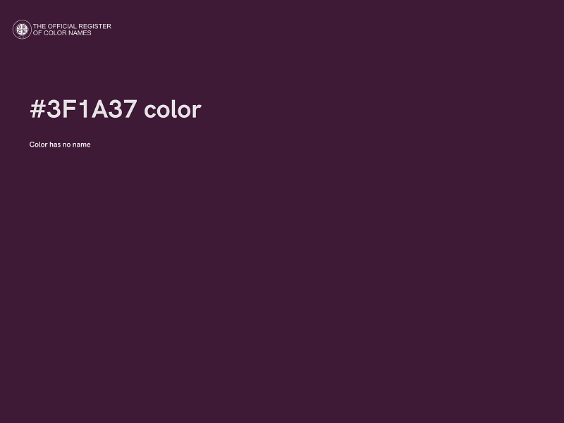 #3F1A37 color image