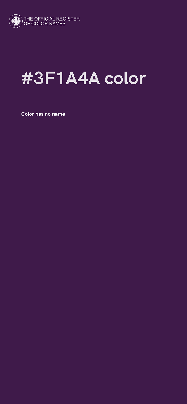#3F1A4A color image