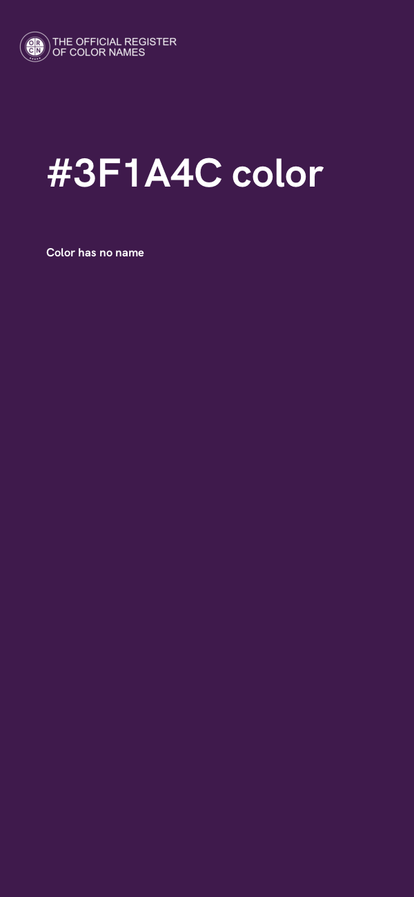 #3F1A4C color image