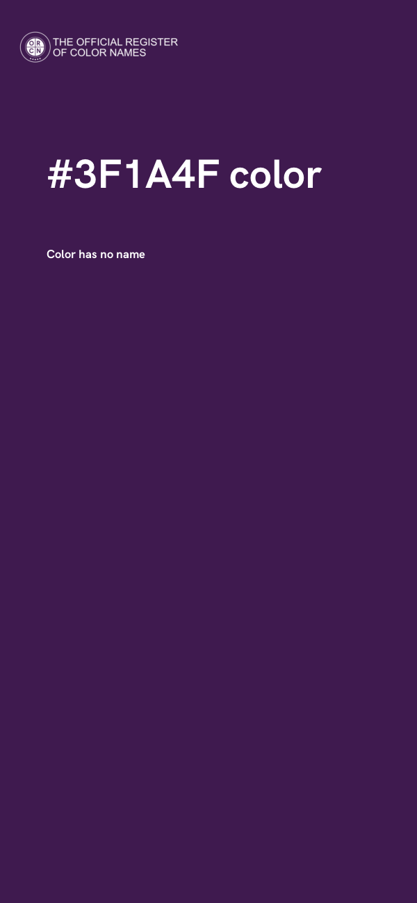 #3F1A4F color image
