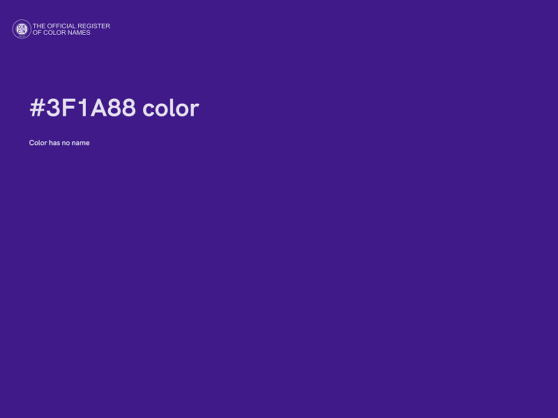 #3F1A88 color image