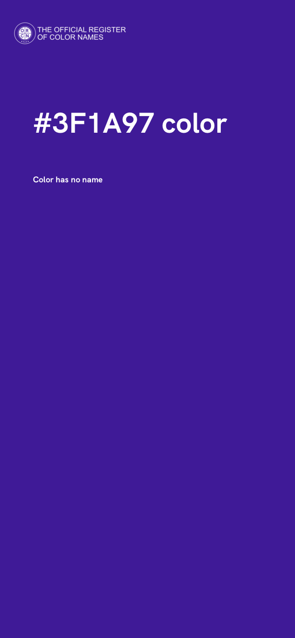 #3F1A97 color image