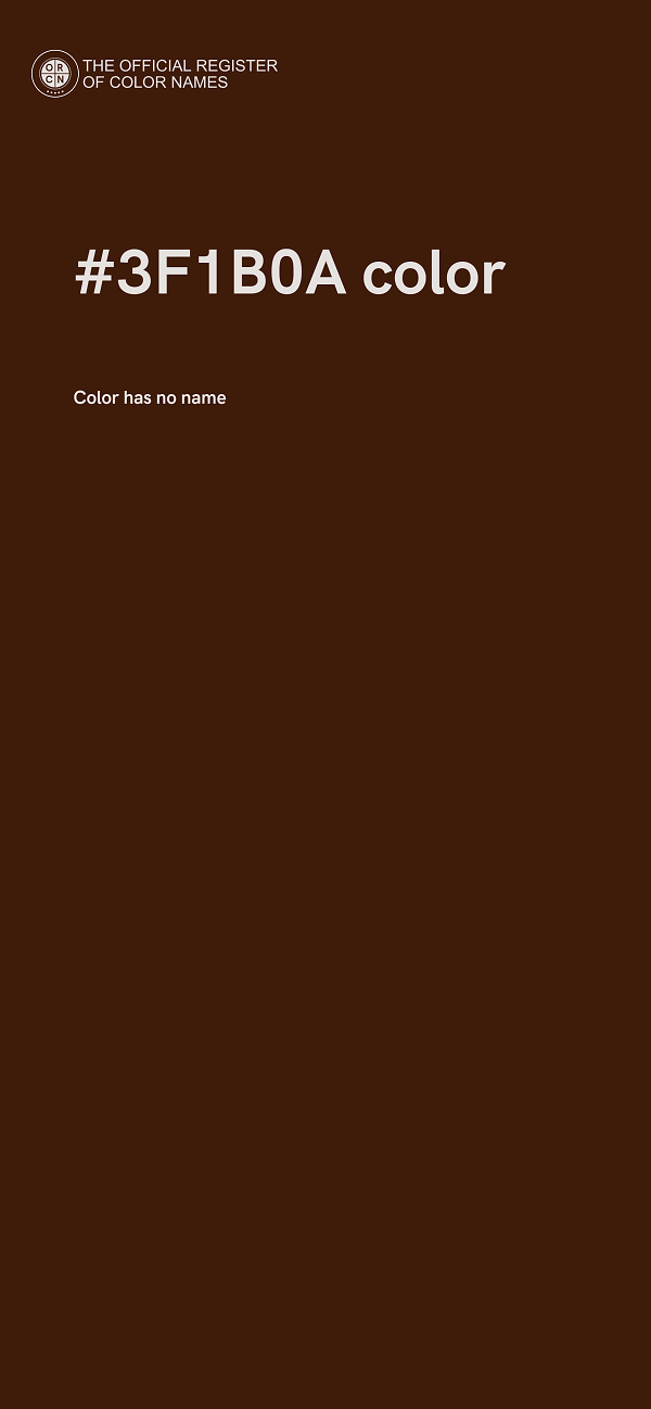 #3F1B0A color image
