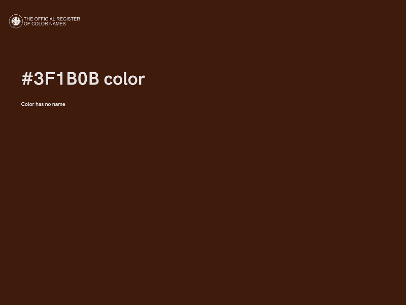 #3F1B0B color image