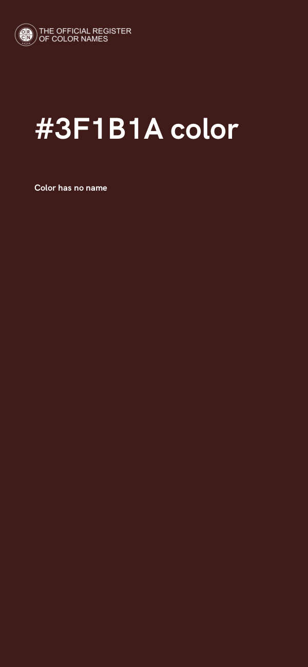 #3F1B1A color image