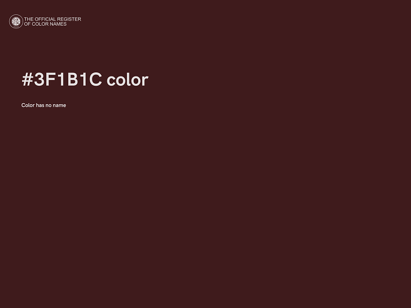 #3F1B1C color image