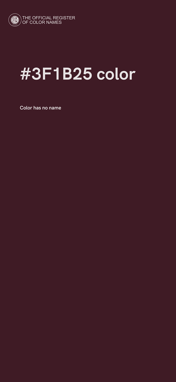 #3F1B25 color image