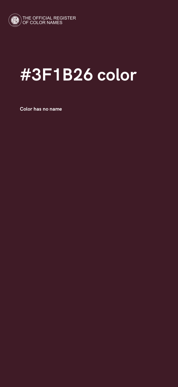 #3F1B26 color image