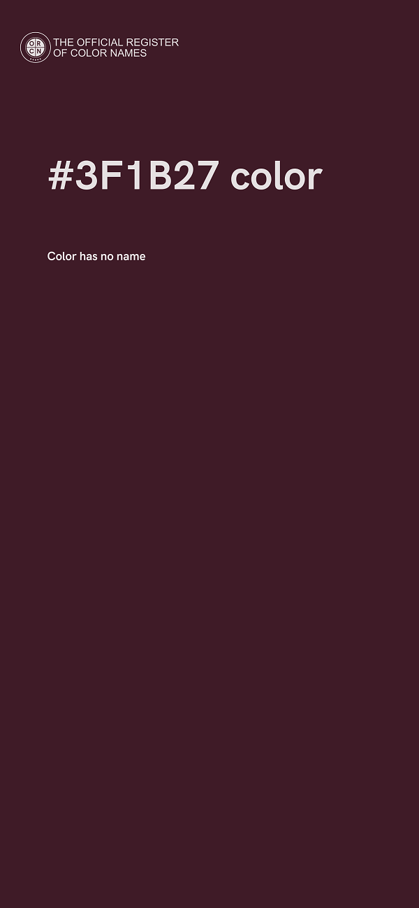 #3F1B27 color image