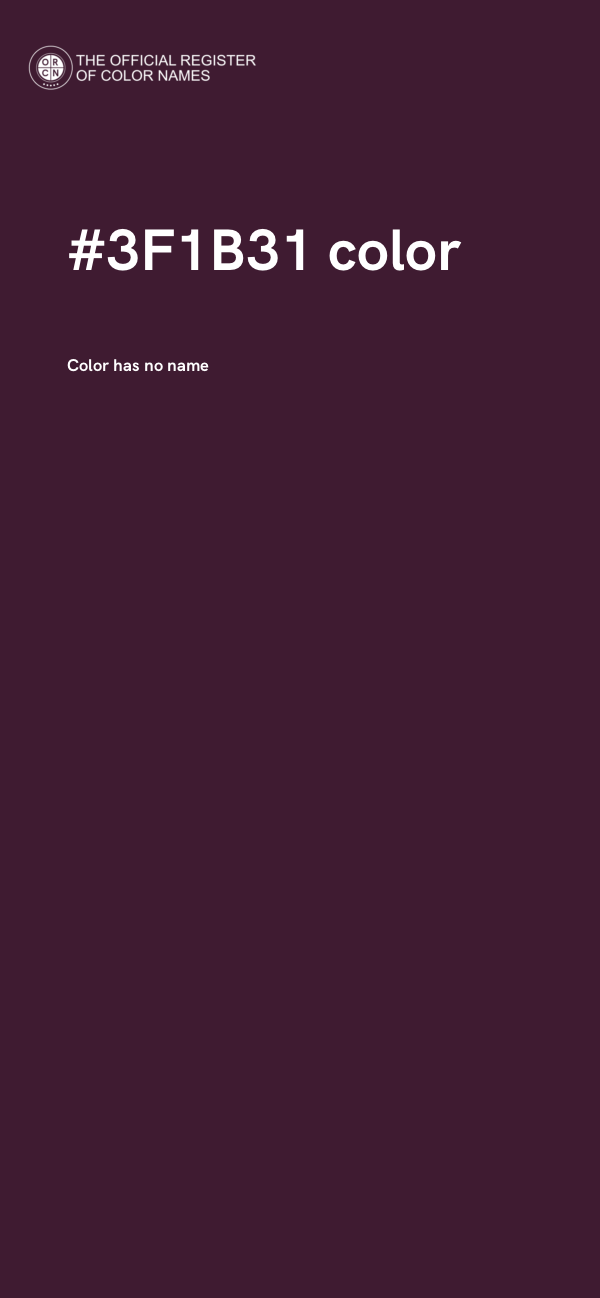 #3F1B31 color image