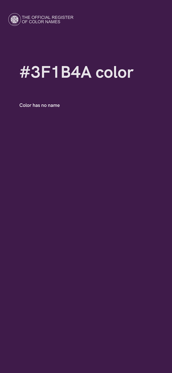 #3F1B4A color image