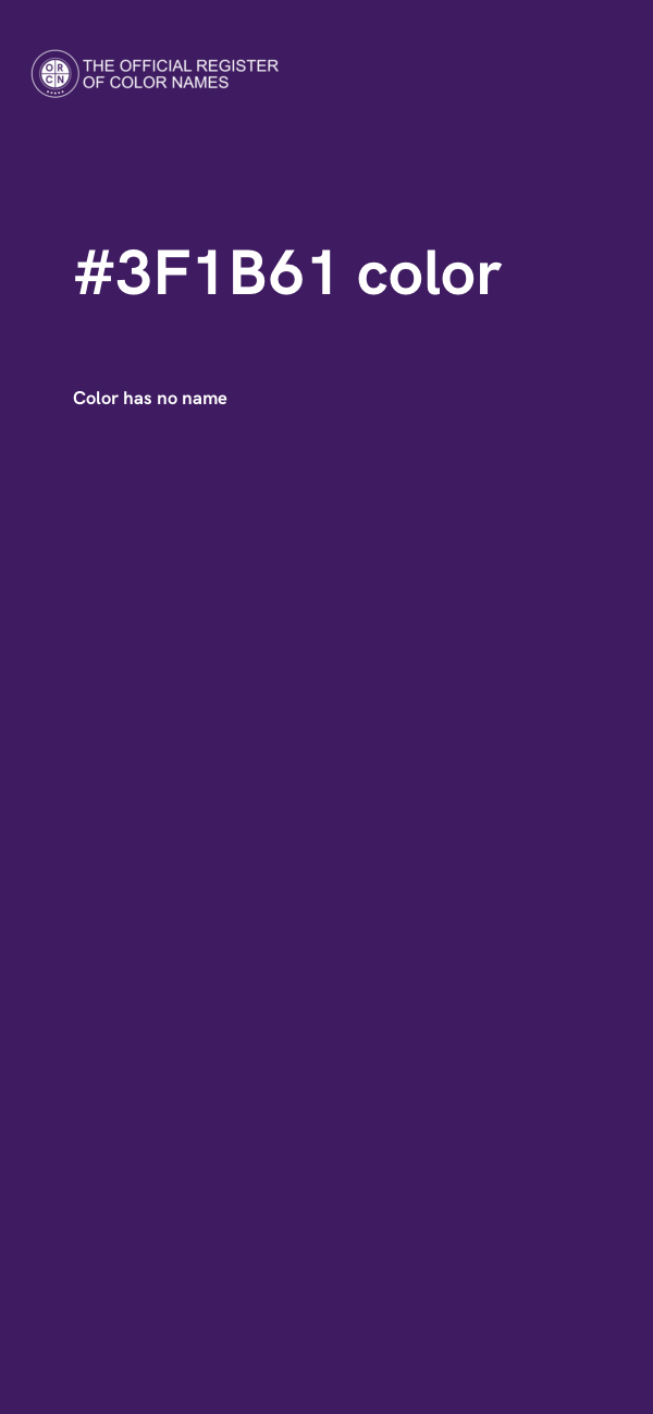 #3F1B61 color image