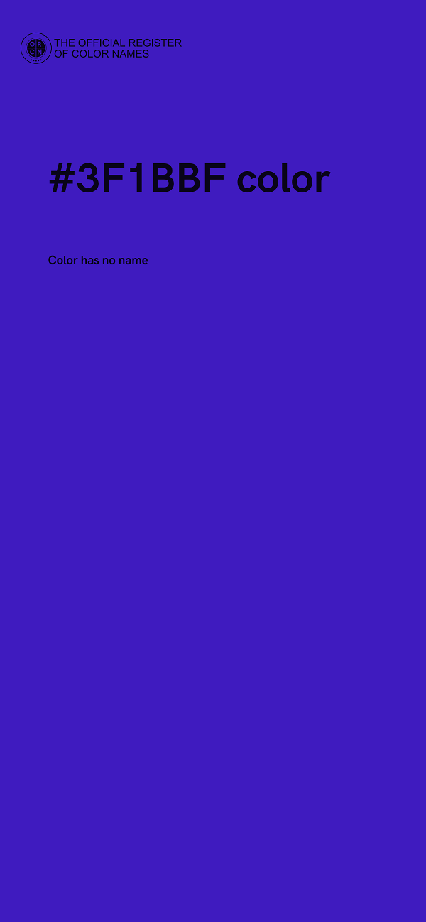 #3F1BBF color image
