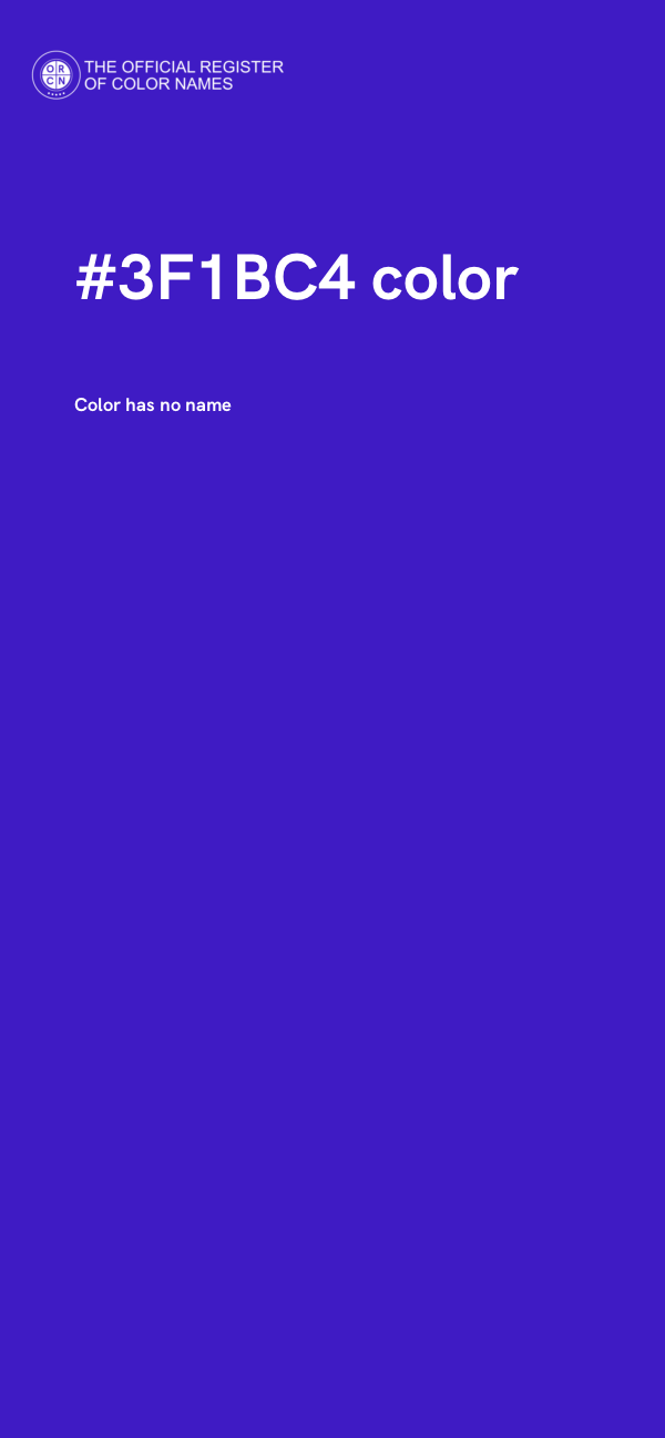 #3F1BC4 color image