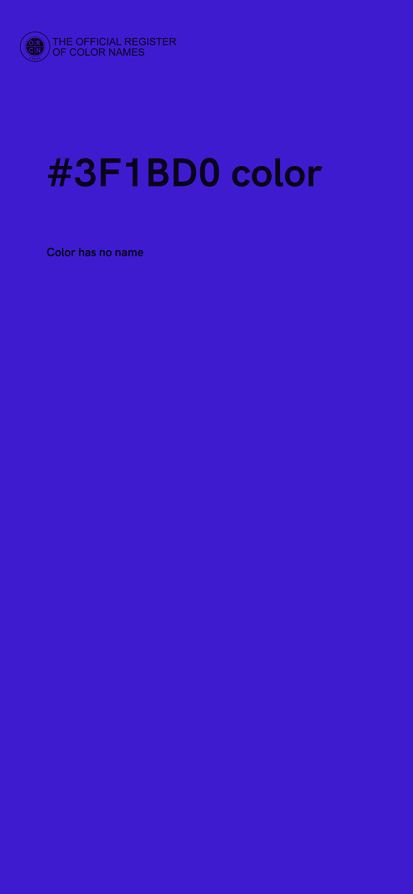 #3F1BD0 color image