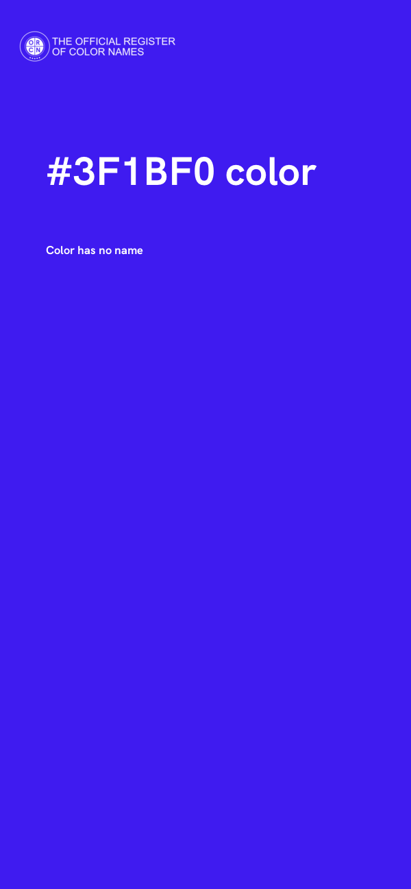 #3F1BF0 color image