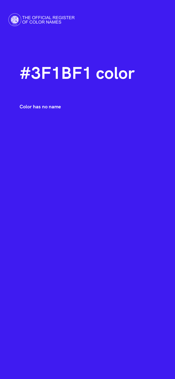#3F1BF1 color image