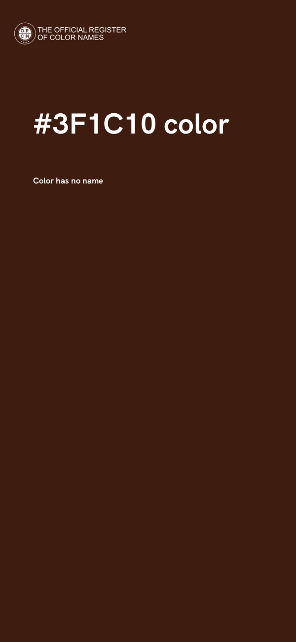 #3F1C10 color image
