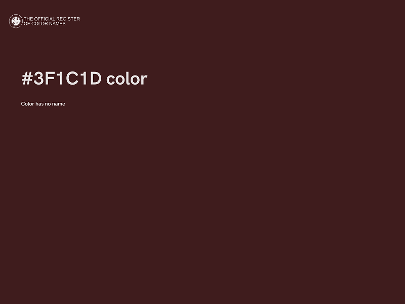 #3F1C1D color image