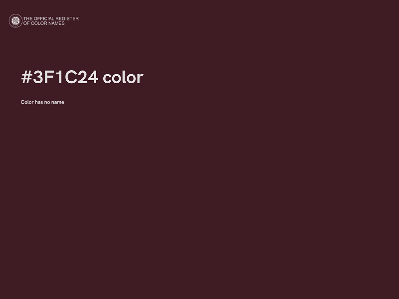 #3F1C24 color image