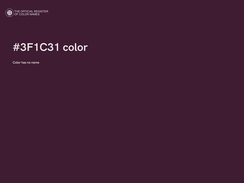 #3F1C31 color image
