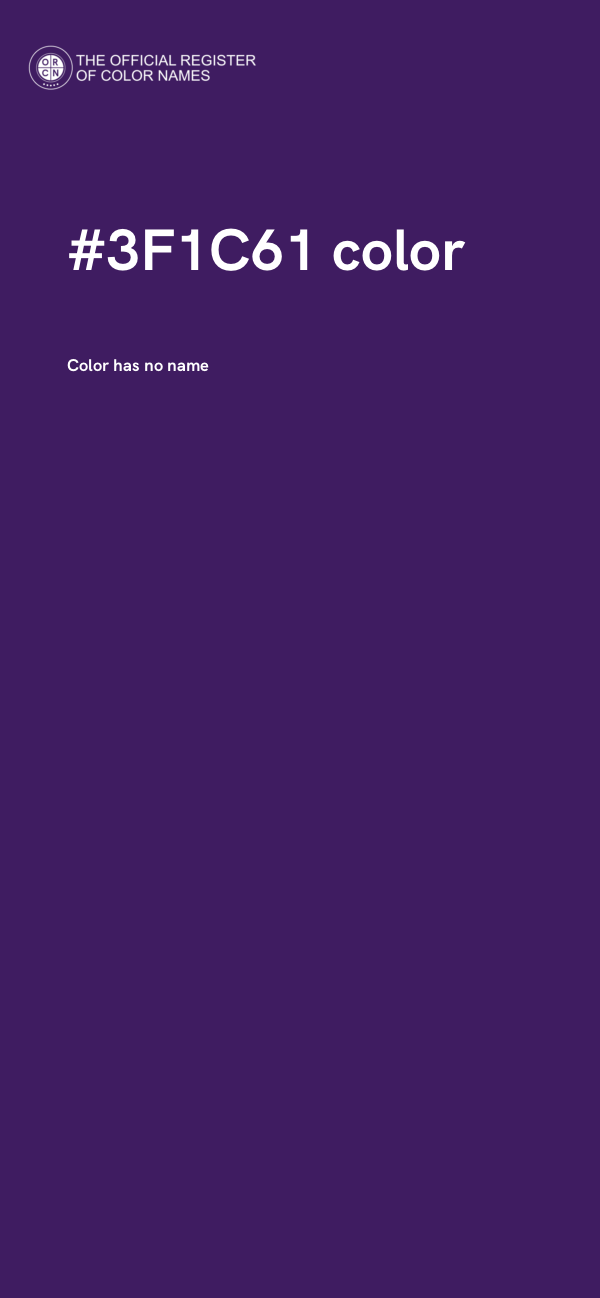 #3F1C61 color image