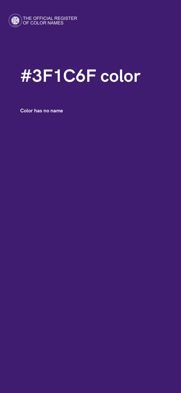 #3F1C6F color image