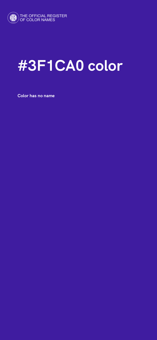 #3F1CA0 color image