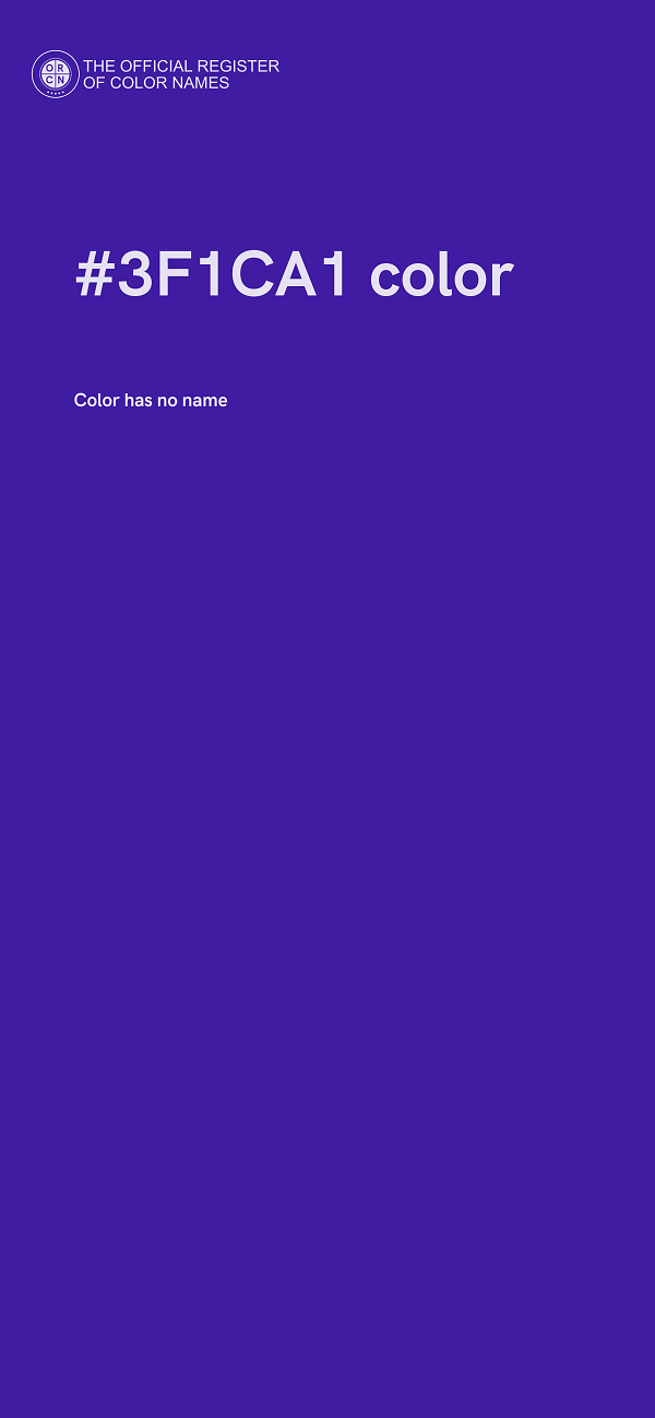 #3F1CA1 color image