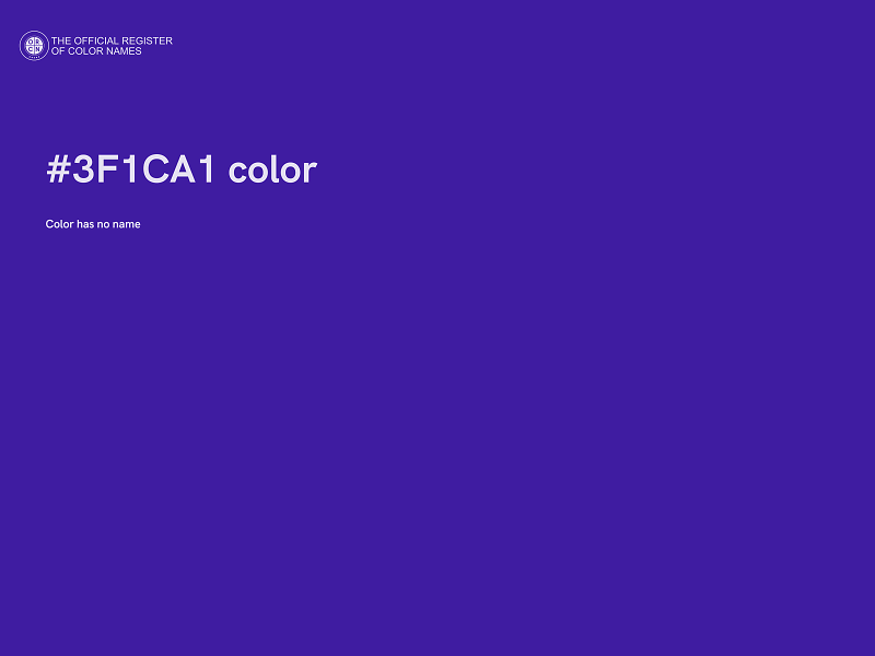 #3F1CA1 color image