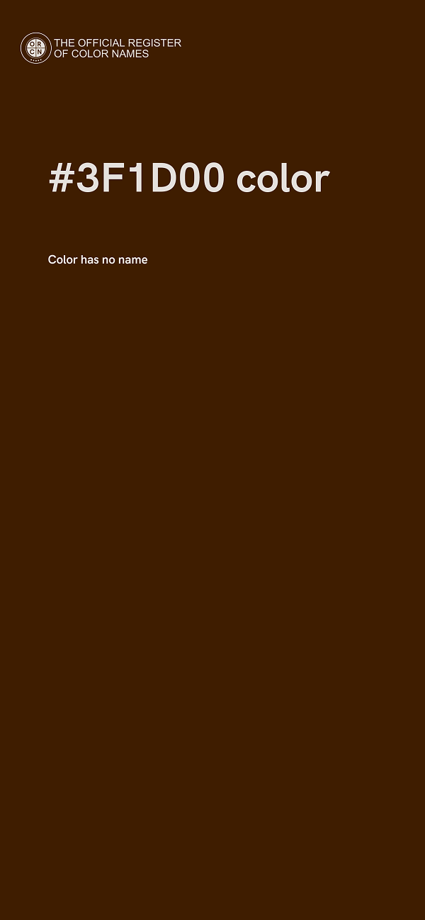 #3F1D00 color image