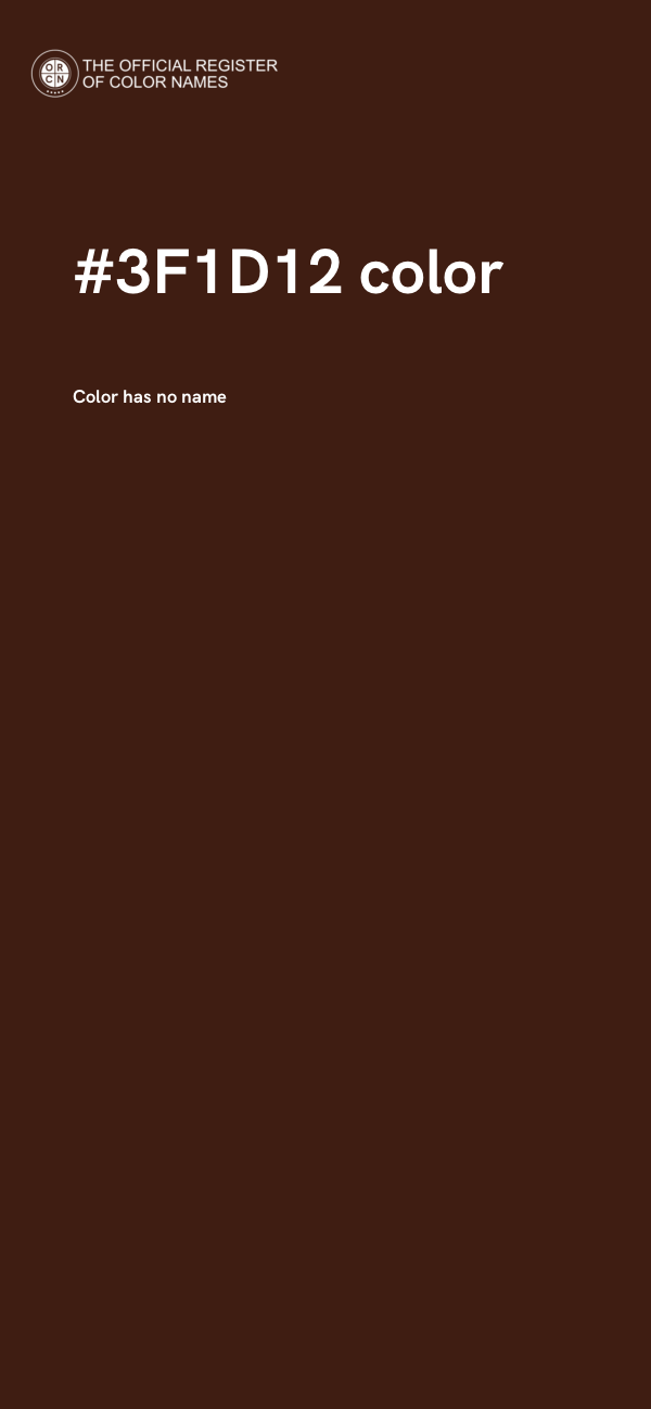 #3F1D12 color image