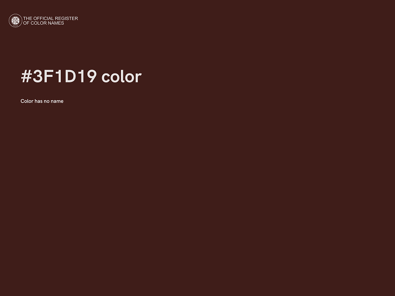 #3F1D19 color image