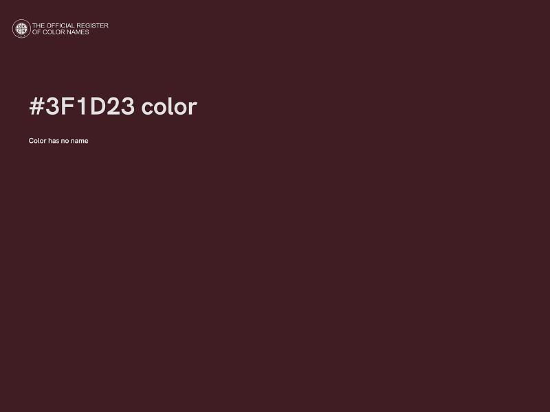 #3F1D23 color image