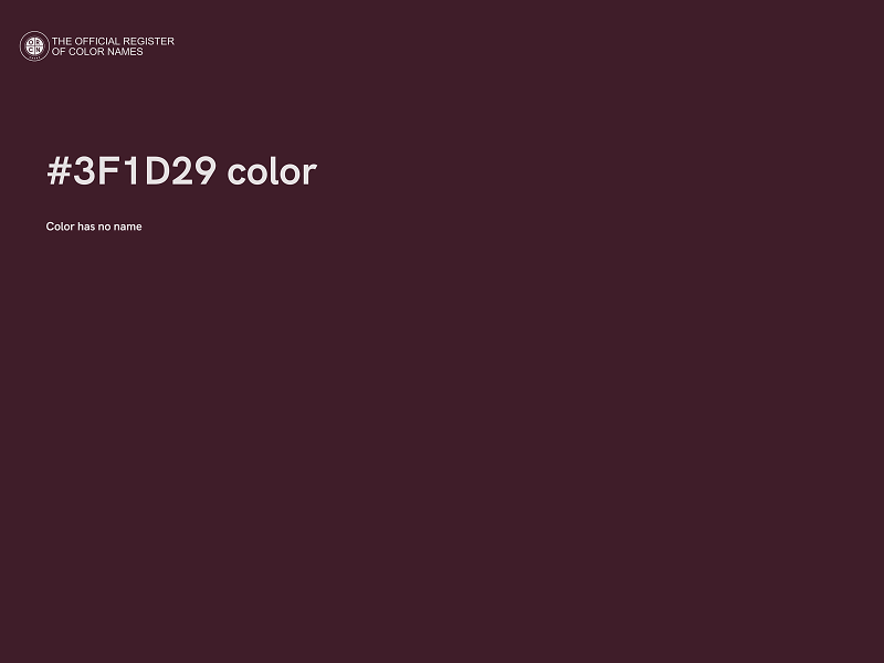 #3F1D29 color image