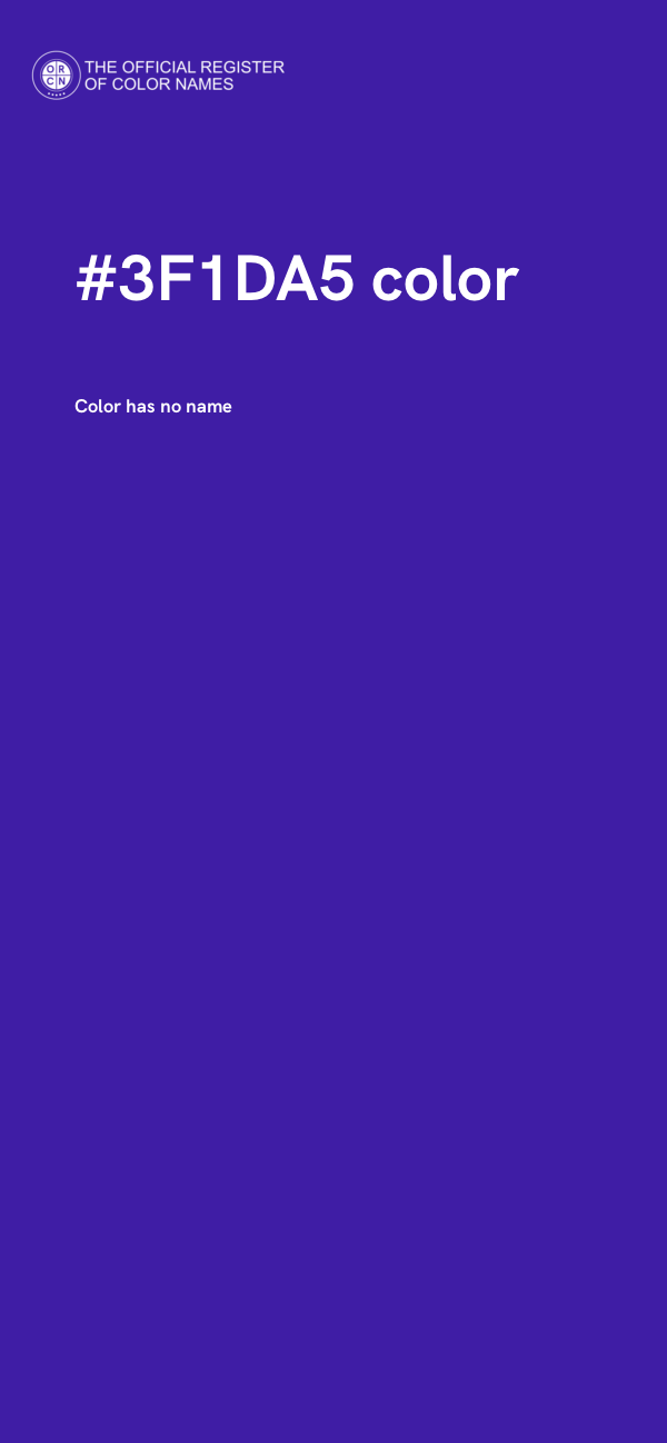 #3F1DA5 color image