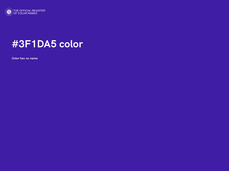 #3F1DA5 color image